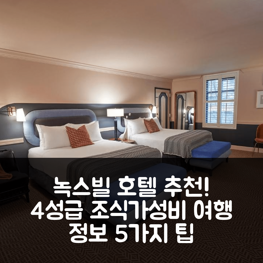 녹스빌 숙소 여행 호텔 추천 올리버 호텔 | 4성급 조식과 가성비 좋은 위치 정보 5가지 팁