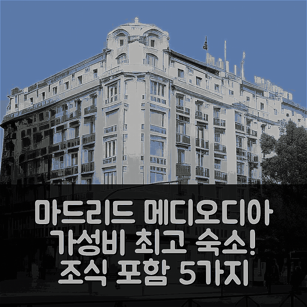 마드리드 숙소 여행 호텔 추천 메디오디아 호텔 | 조식과 가성비 최고의 5가지 이유