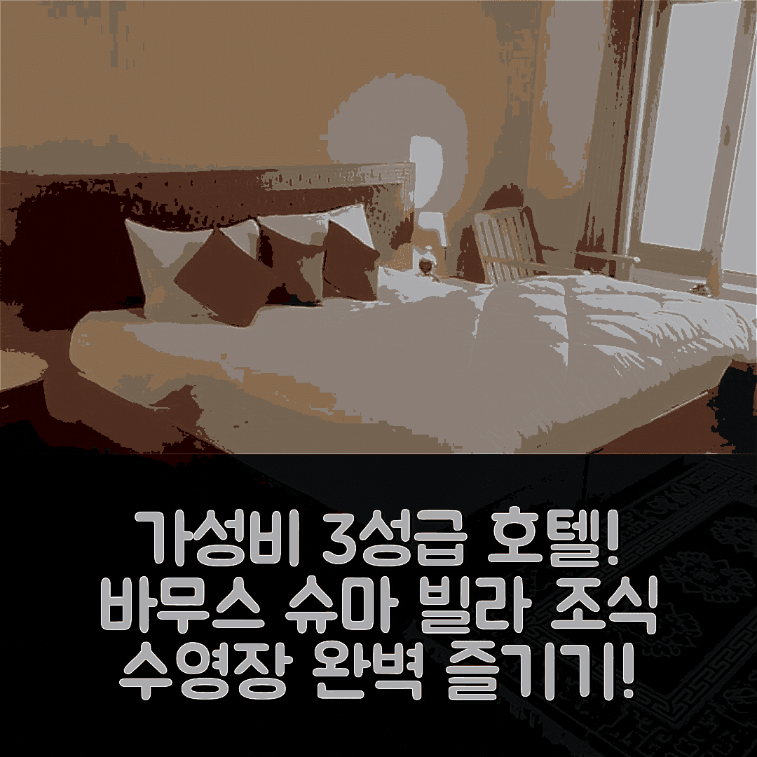 레 숙소 여행 호텔 추천 바무스 슈마 빌라 | 가성비 좋은 3성급 조식과 수영장 즐기기 5가지 팁