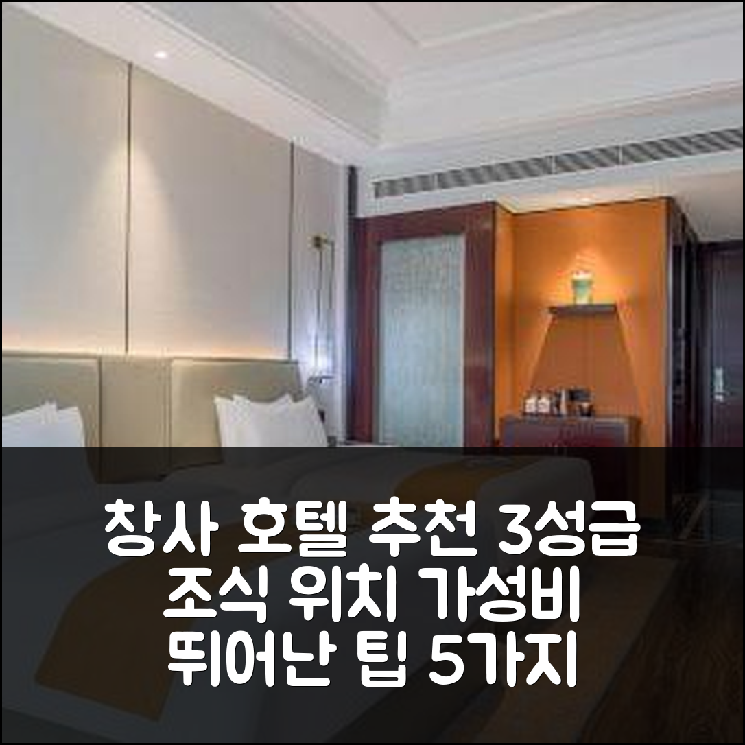 창사 숙소 여행 호텔 추천 창사 보험 전문 대학 | 3성급 조식과 가성비 좋은 위치 5가지 팁