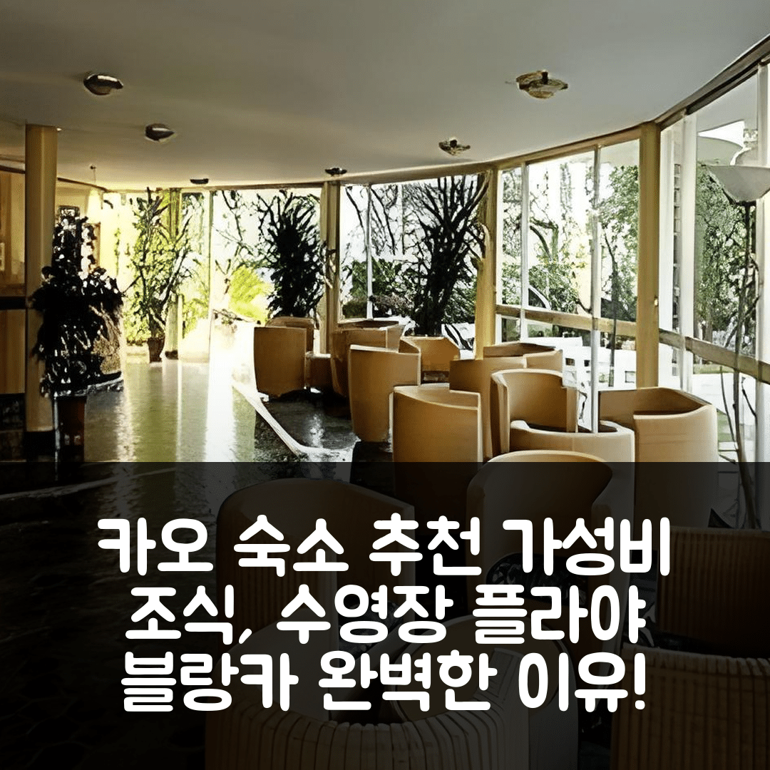 카오를 숙소 여행 호텔 추천 플라야 블랑카 호텔 | 가성비 뛰어난 조식과 수영장 완벽한 5가지 이유