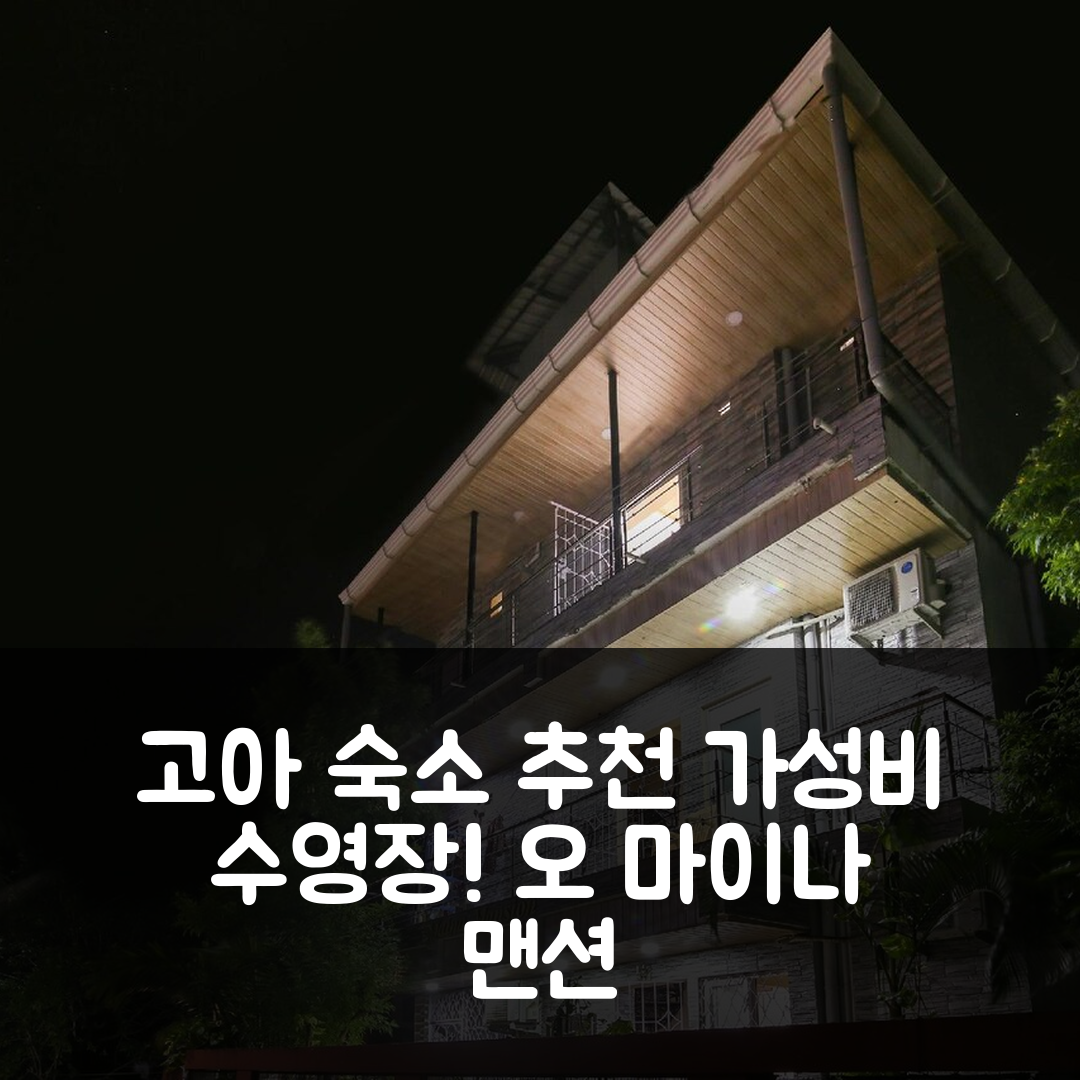 고아 숙소 여행 호텔 추천 오 마이나 맨션 | 가성비 좋은 수영장과 조식 정보 5가지