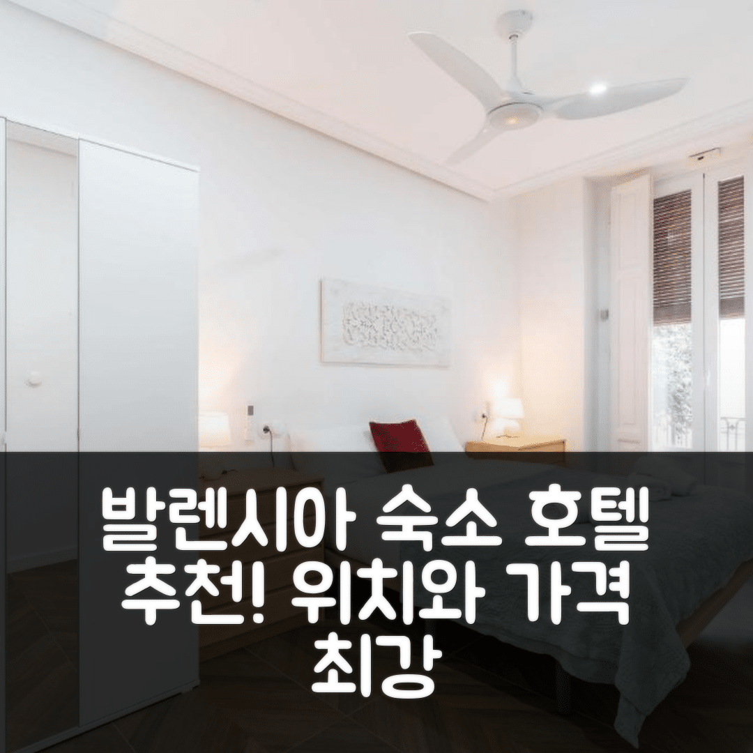 발렌시아 숙소 여행 호텔 추천 발메스 플랫 센트럴 마켓 | 위치와 가격이 매력적인 5가지 이유
