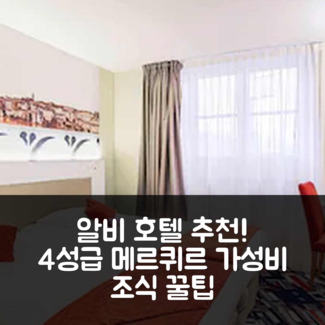 알비 숙소 여행 호텔 추천 메르퀴르 알비 바스티드 | 4성급 가성비 및 조식 정보 7가지 팁
