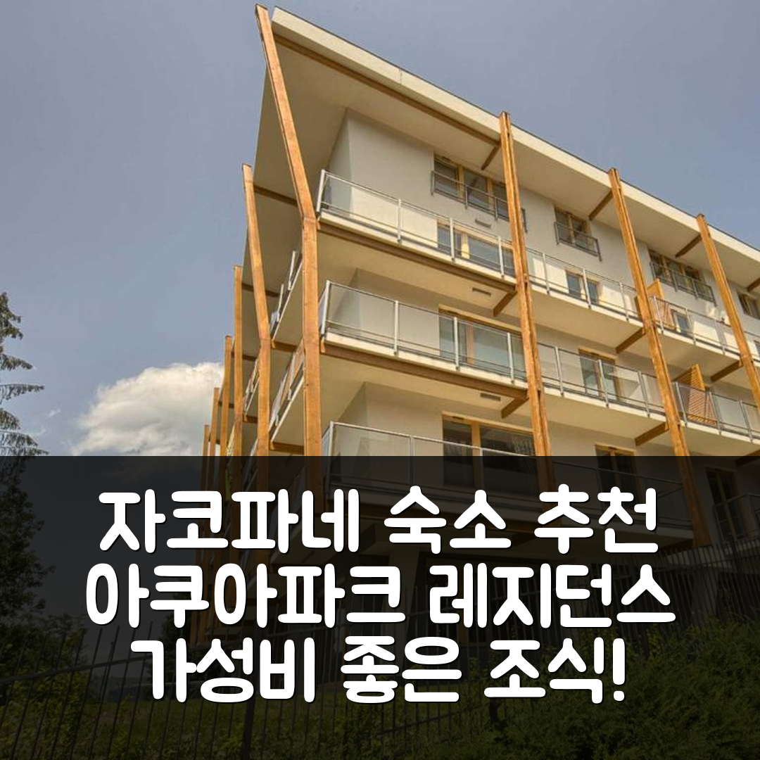 자코파네 숙소 여행 호텔 추천 비지트자코파네 아쿠아파크 레지던스 바이올렛 아파트 | 수영장과 가성비 좋은 조식 5가지 장점