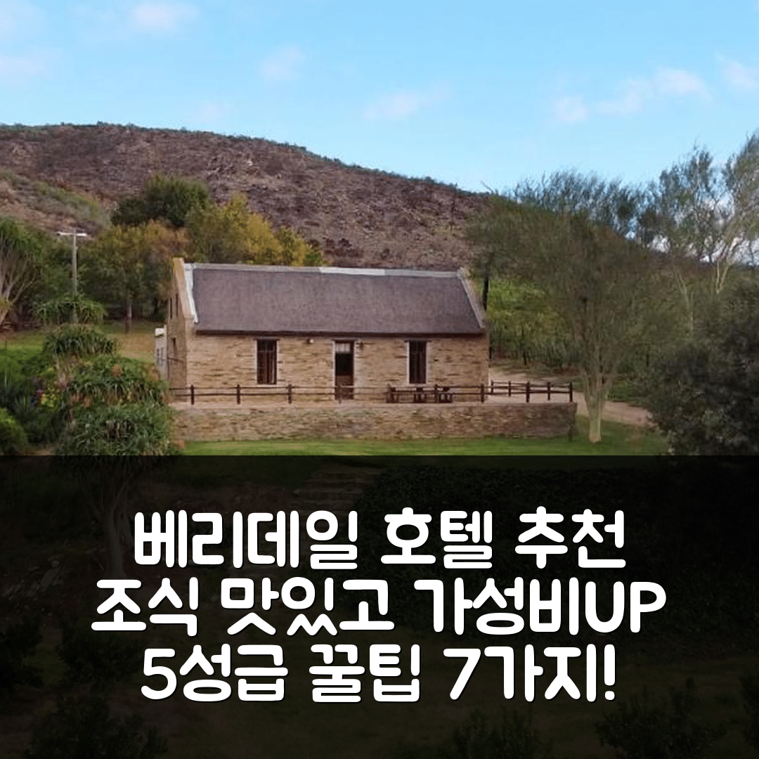 베리데일 숙소 여행 호텔 추천 플라스웨그브레이크 | 조식 맛있고 가성비 좋은 5성급 호텔의 위치와 예약 팁 7가지