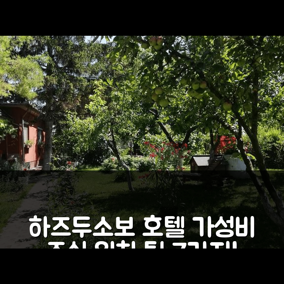 하즈두소보 숙소 여행 호텔 추천 아르니야스 벤드가즈 | 3성급 가성비와 조식, 위치 정보 7가지 팁