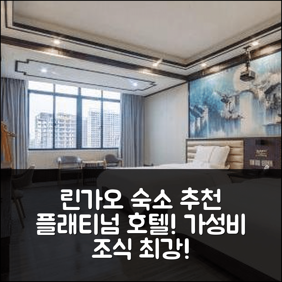 린가오 숙소 여행 호텔 추천 플래티넘 테마 호텔 | 가성비 뛰어난 위치와 조식 5가지 장점
